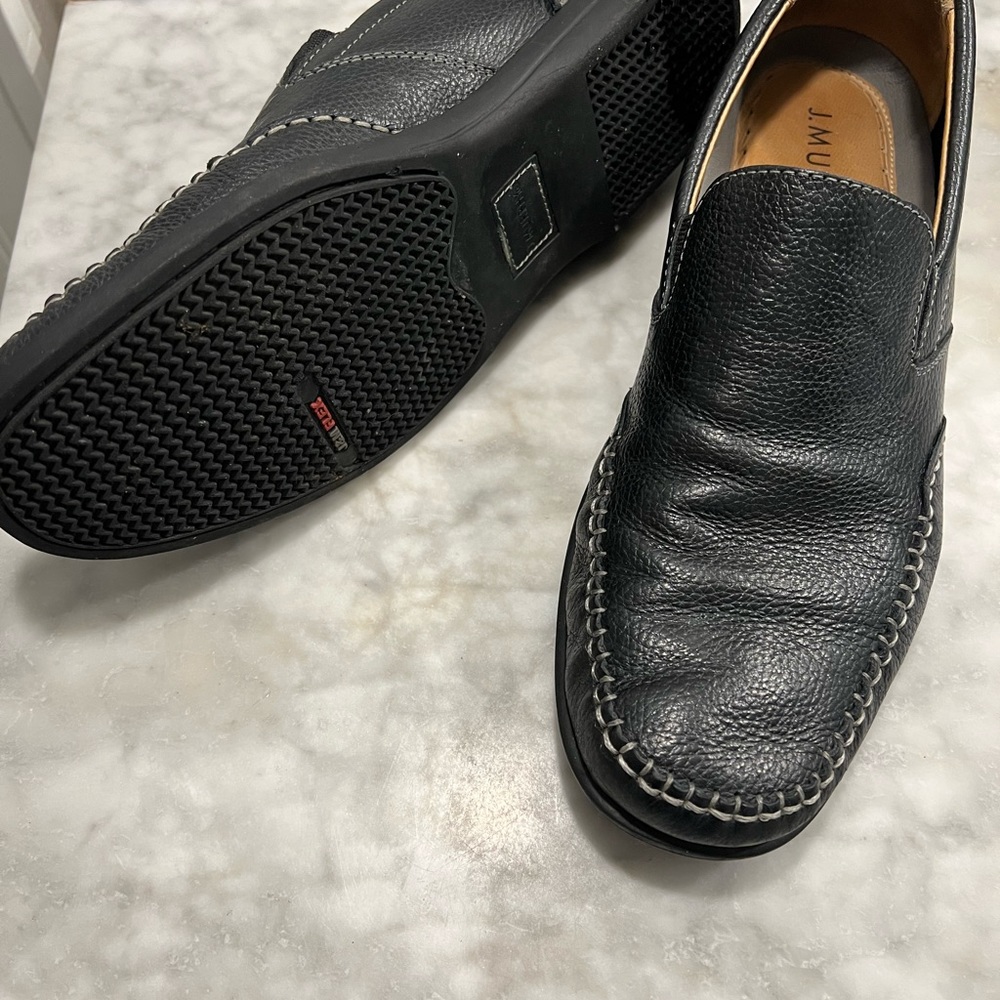 5913211 WT50 NEWLING SLIP ON MEN'S SHOES 11 BLACK JOHNSTON MURPHY